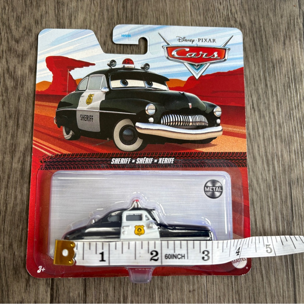 3” Disney Pixar Metal Sheriff Car - Picture 4 of 4
